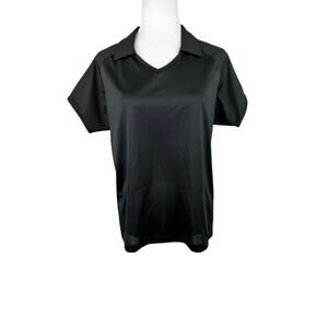 Nike Golf Dri-Fit Black Women's Polo Shirt Large